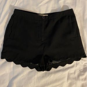 Black Dressy Shorts with Leg and Pocket detail